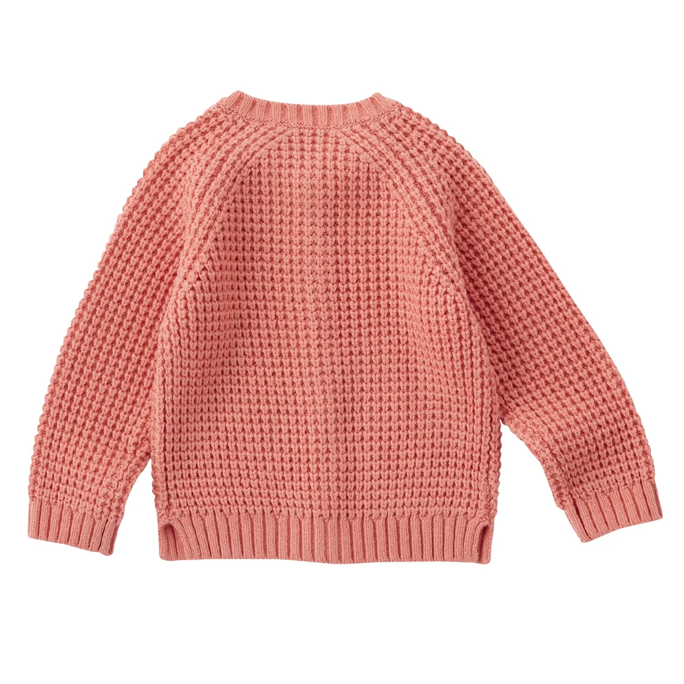 Basic style kids cardigan factory fashionable girls sweater design