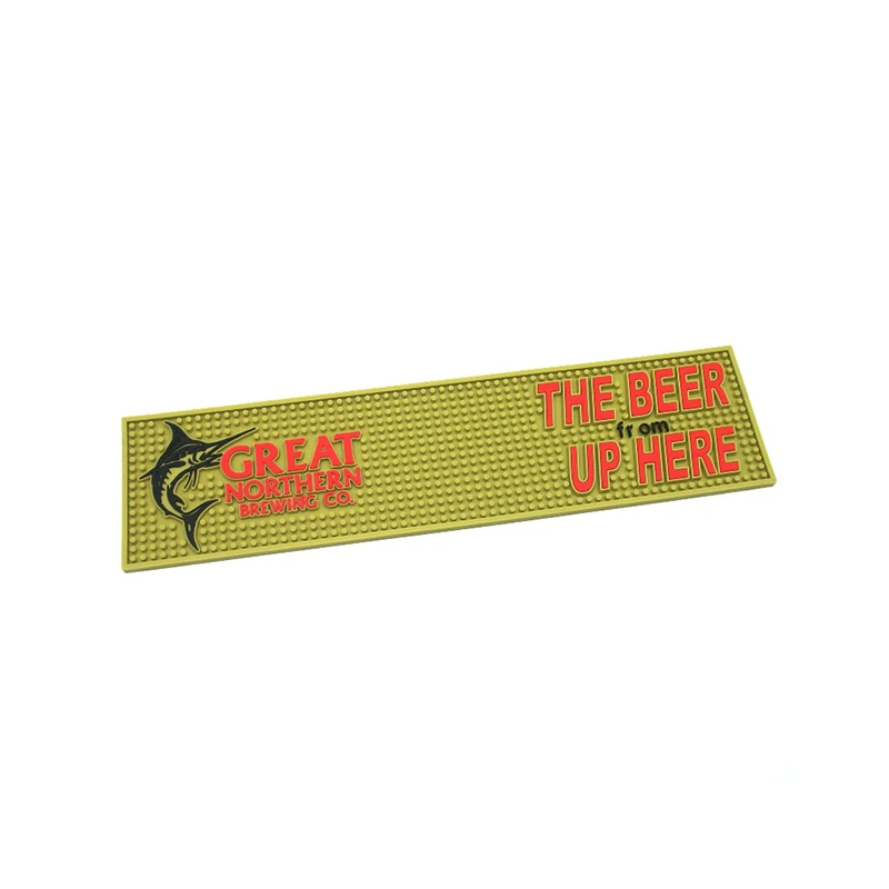 High Quality Colorful Promotional Soft Rubber PVC Bar Mat Silicone Beer Mat Bar Runner