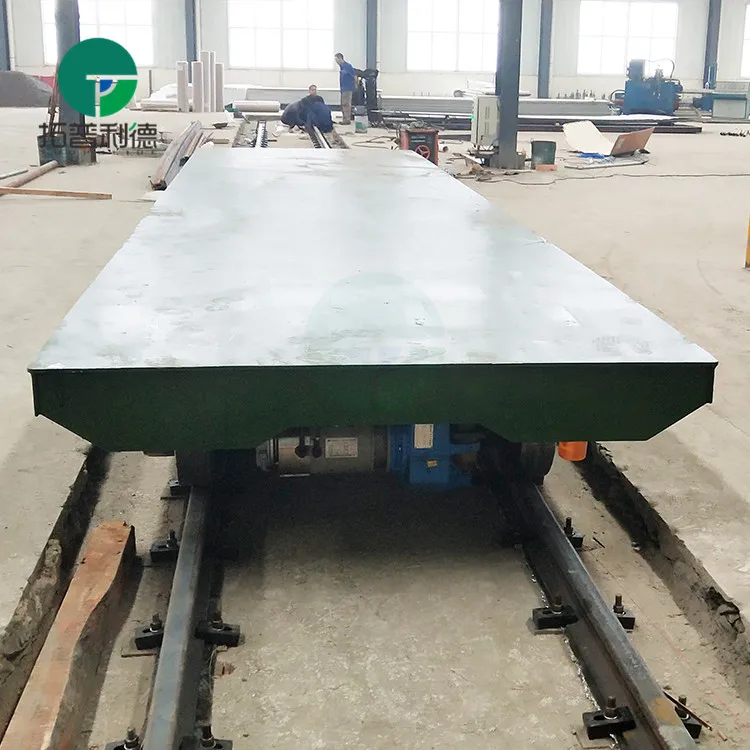 Pyrolysis plant anti-heat motorized rail transfer car