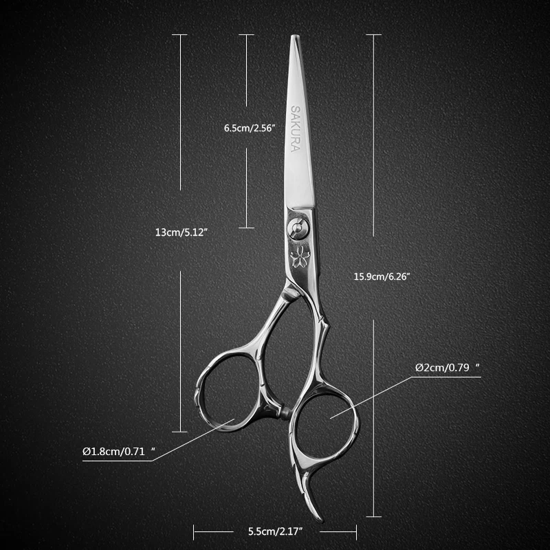 stainless steel salon barber hair thinning and cutting scissors