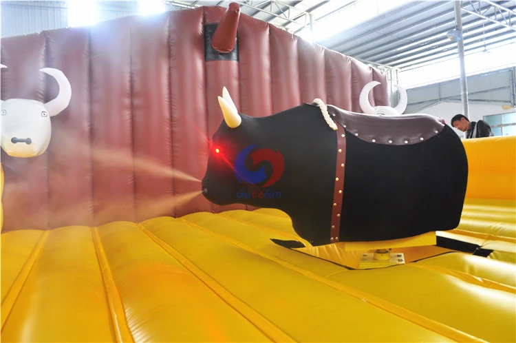 outdoor game kids mechanical inflatable rodeo bull ride simulator riding machine for sale