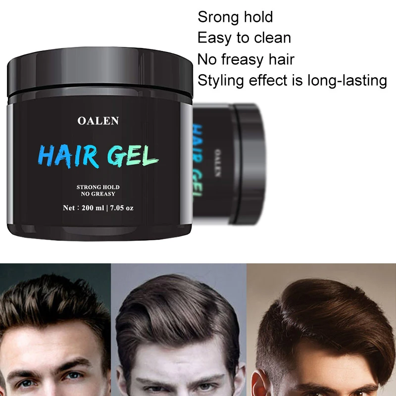 Private Label Natural And Alcohol Free Hair Shaping Wax Strong Hold Great Styling For Men  Hair Gel