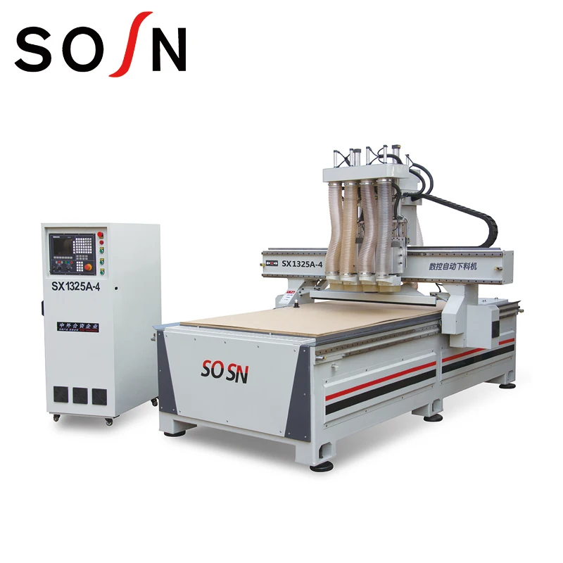 Китай точность ЧПУ 1325 деревообрабатывающий станок SX1325A-4