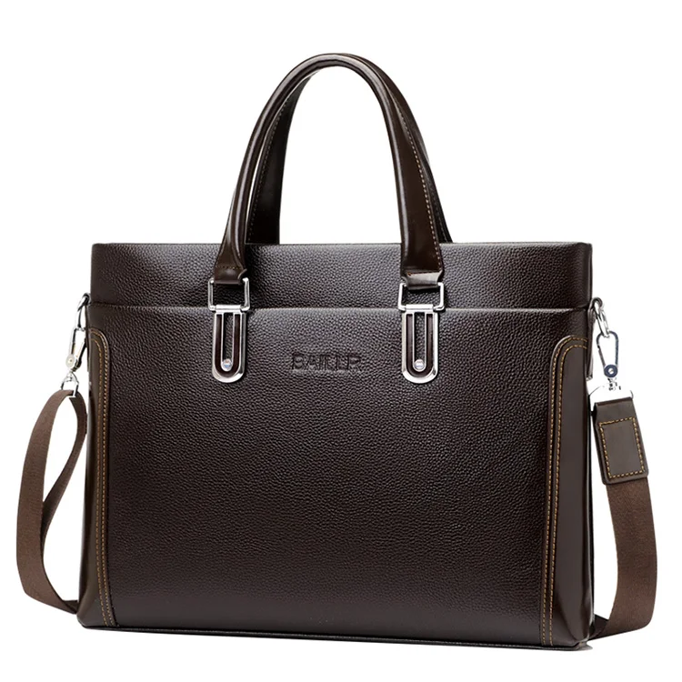 Высокое качество мужские деловые сумки портфель PU кожаные сумки портфель