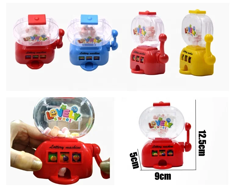 pressed sweet machine toy candy grabber toy with hand shake