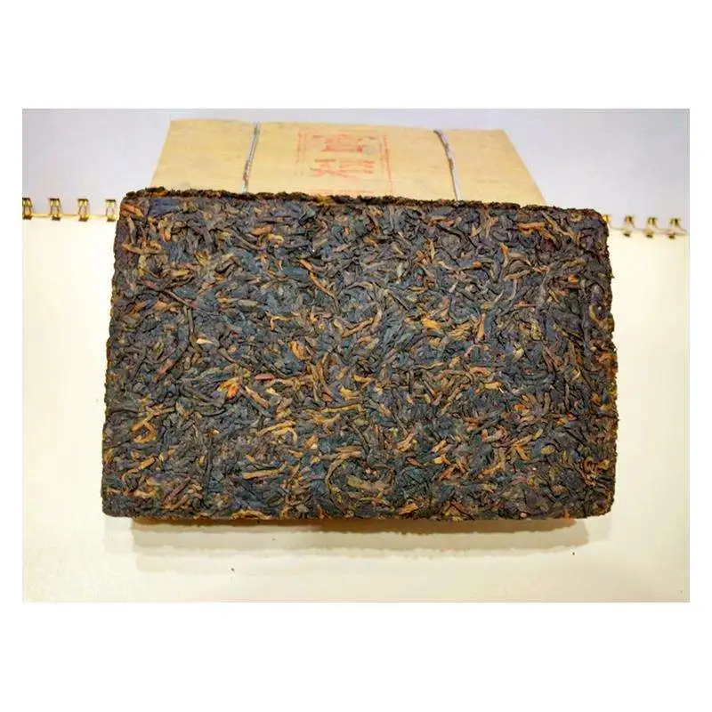 Bamboo Bricwith Yellow Line Puer Tea Puer Tea Cake Fermented Ripe Puerh  tea