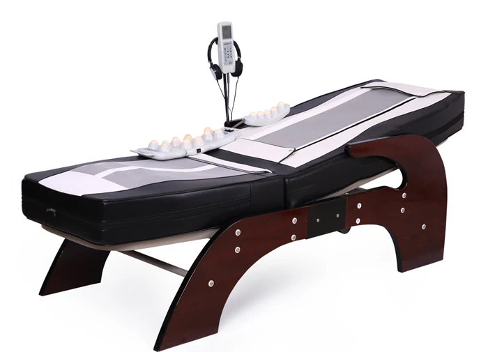 POP RELAX thermal korea music jade massage bed hot stone rolling  therapeutic electric heating spine care massage bed