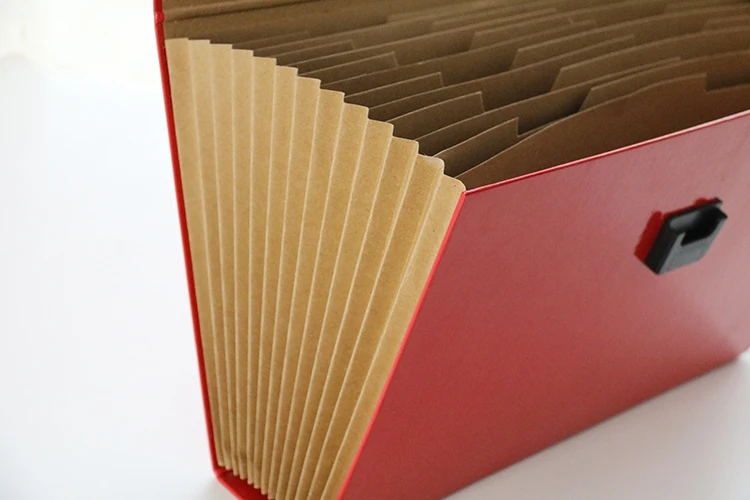
Wholesale Office Stationery Items ECO Friendly Paper Accordion Plastic 13 Pockets File Folder Expanding File 
