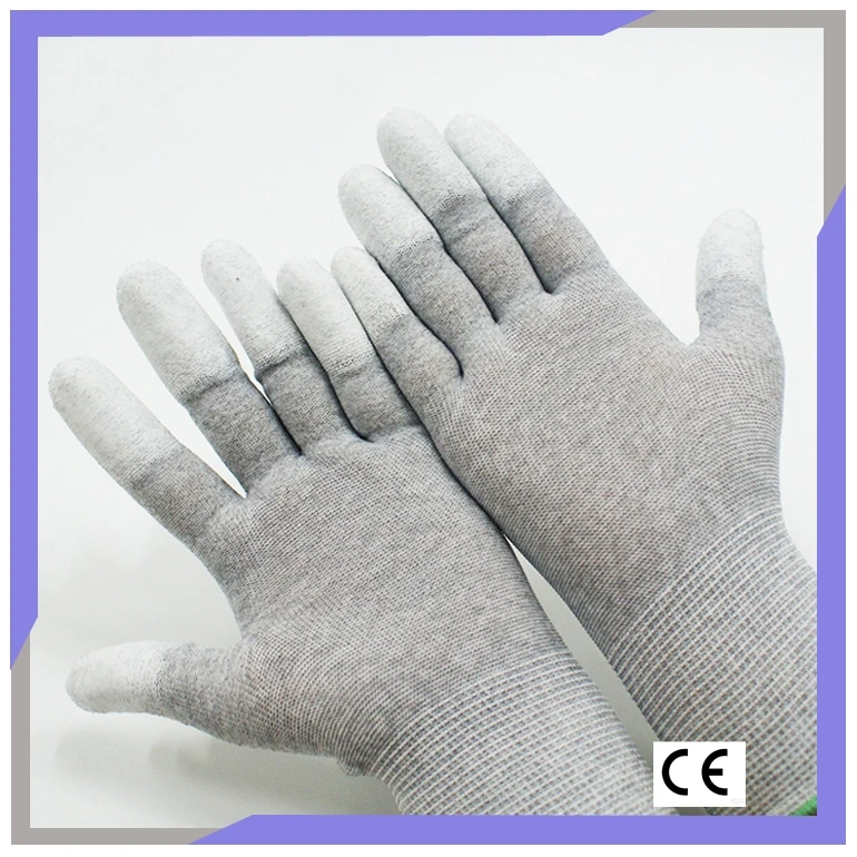 Good Grip PU Finger Coated Electric Gloves