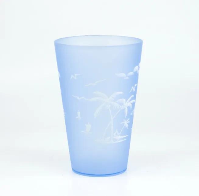 China factory wholesale pp frosted plastic drinking cup 13oz