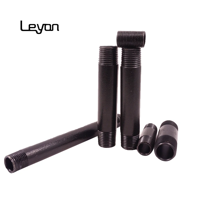 Carbon Steel Pipe Fitting Schedule 40 Nipple  NPT Male Black Finish 1/2 inch x18 inch carbon steel pipe nipple