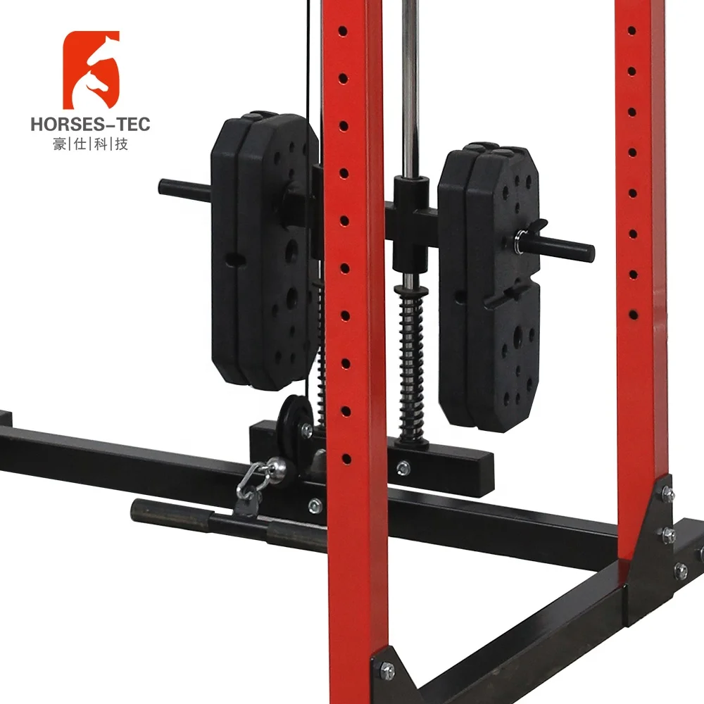 Free standing strength chin-up station power rack with j hooks