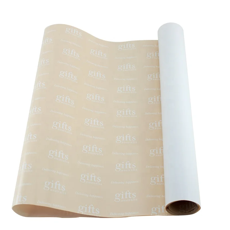 Оптовая продажа 35gsm мелованная бумага подарочная упаковка с принтом бумага