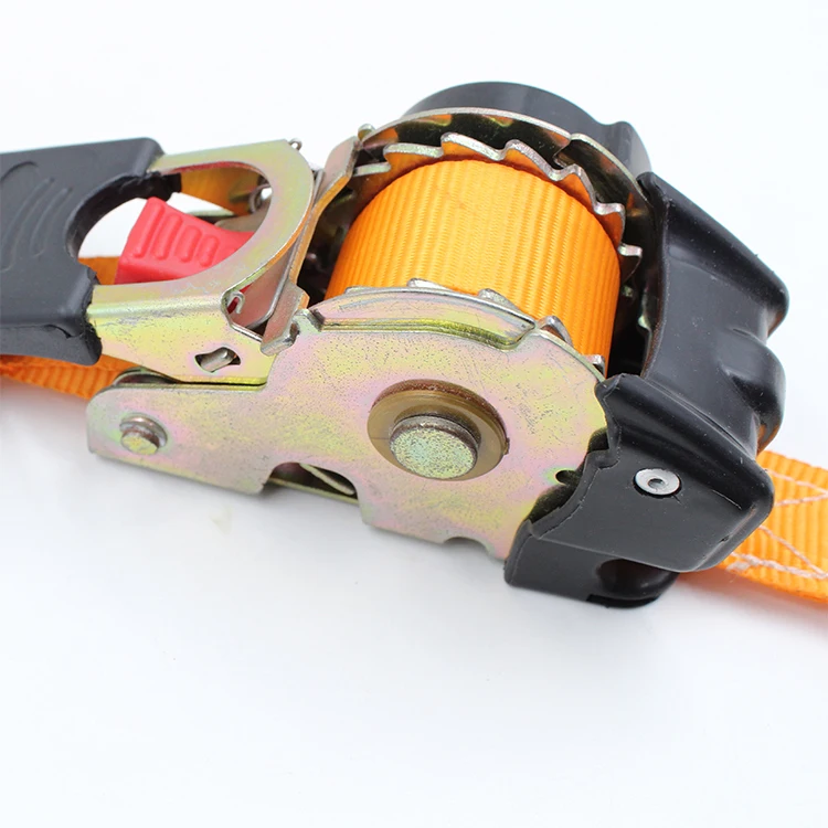 
25mm Retractable Ratchet Strap With S hooks Quick Release Ratchet Tie Down 