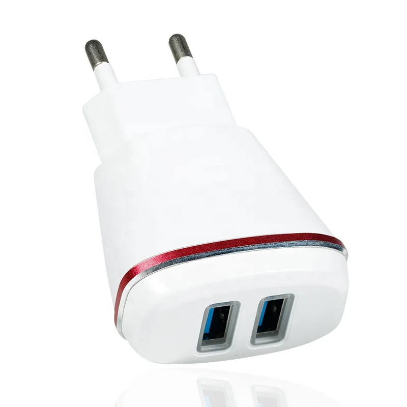 AC plug AC power adapters 2 port 5V 2.1a dual usb portable home travel wall