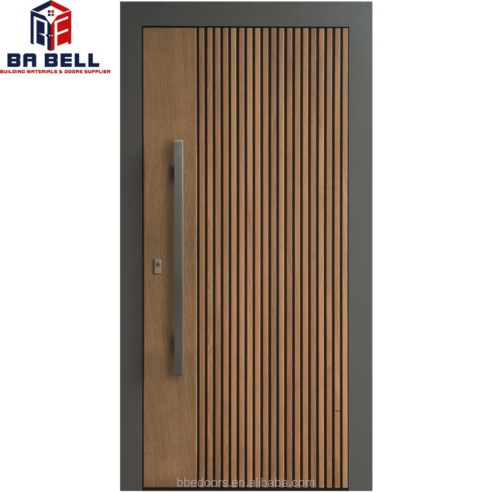 best price modern simple designs villa solid wood door indonesia for home