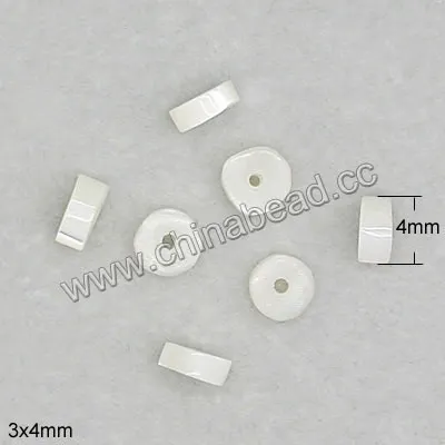 Fashion mother of pearl beads, wholesaler heishi shell