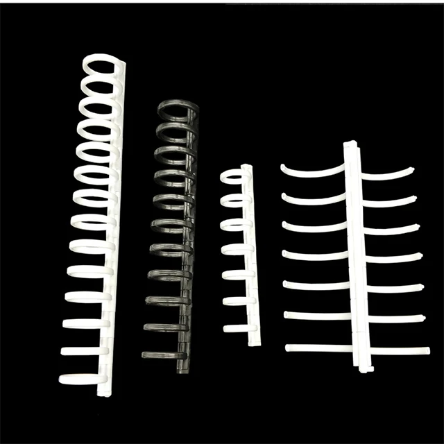 11.8 inches plastic ring binder clip, 20/26/30 hole ring plastic binder mechanism