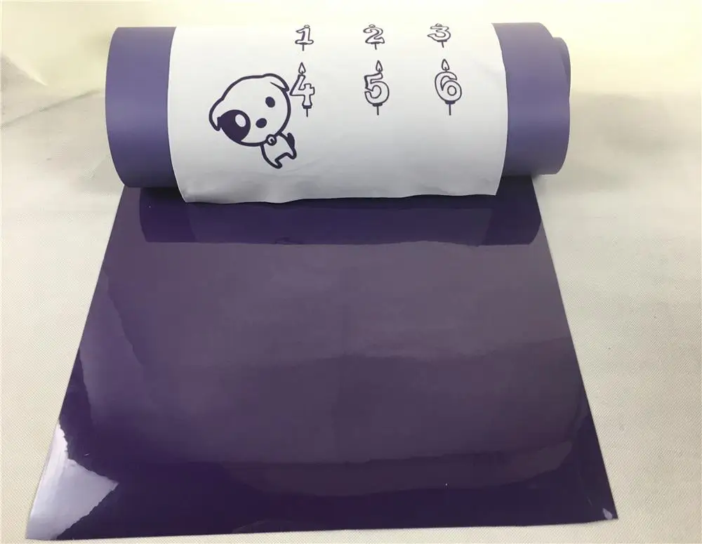 Ada 50cm Royal blue color Flock Heat Transfer Vinyl Iron On T-Shirts