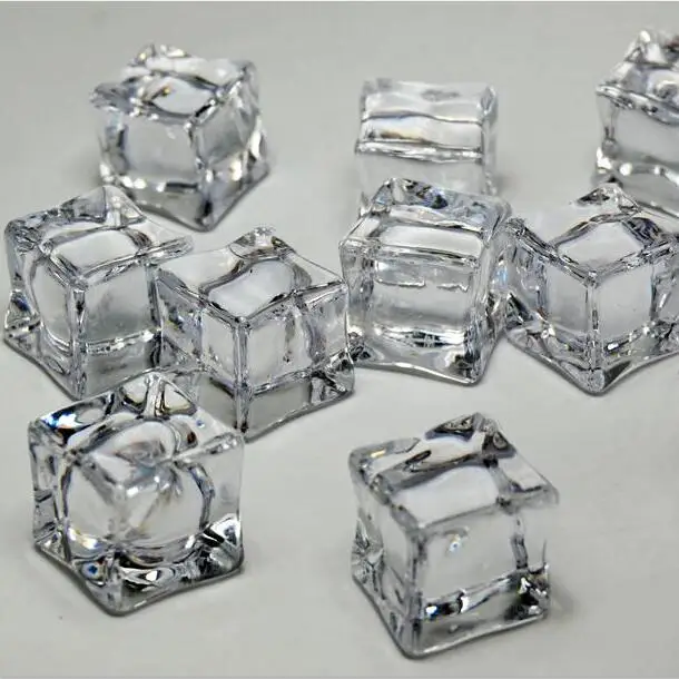 Прозрачные Кубики льда, Акриловые Кубики льда для слайма, прозрачные квадратные пластиковые бусины, кубики льда для слайма «сделай сам», кабошоны 18 и 24 мм