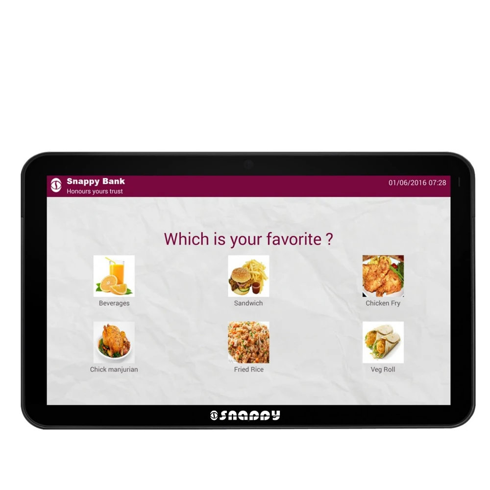 
10-дюймовый сенсорный экран ресторан в службу поддержки клиентов обследования Обследование удовлетворенности клиентов планшетный ПК с системой андроида со встроенной в обратную связь для управления 