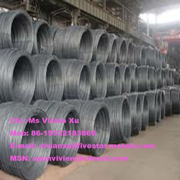 Катанки, горячекатаный стальной стержень катушки завод (SAE1006B, SAE1008B)