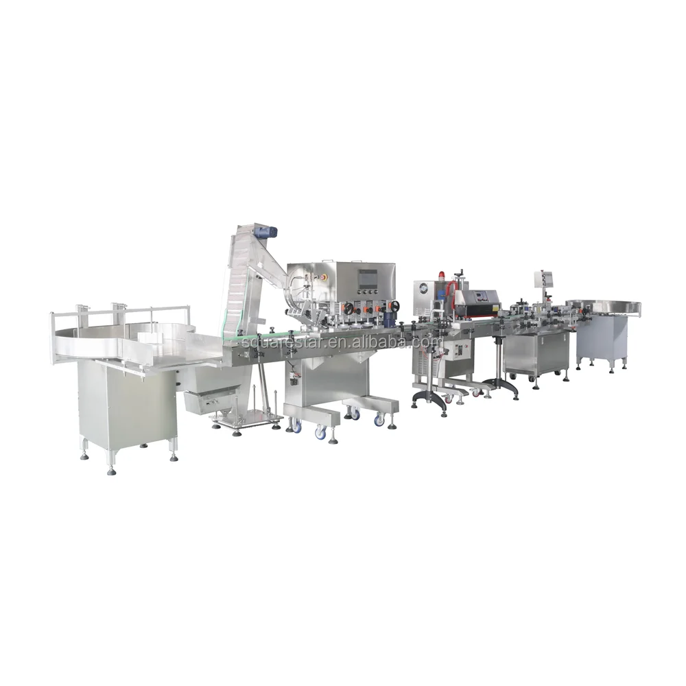 
Automatic sweets candy and gummy counting and filling packing line 