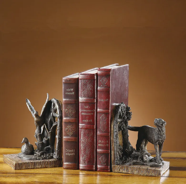 Wholesale table top Unique Coastal Shell Home Resin Decorative Bookends