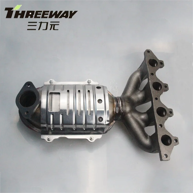 Выпускной коллектор для трех каталитический нейтрализатор