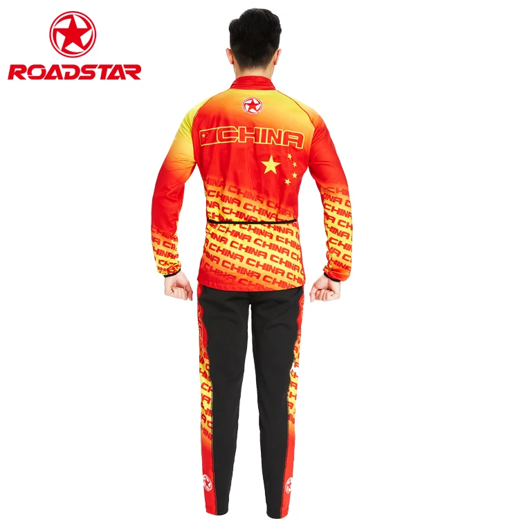 Roadstar OEM & ODM roller inline speed skating warmer up zipper pants