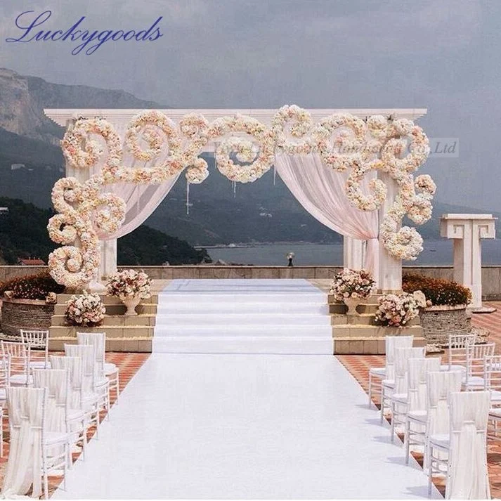 LG20190409-3 hot sale Wedding Stage Backdrop Decoration circle round metal wedding arch for flower decoration