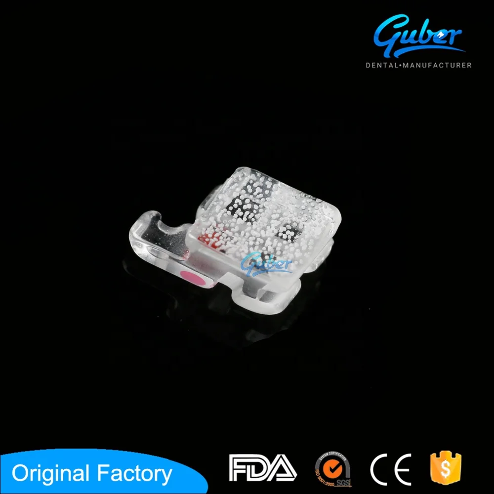 #Ортодонтические сапфировые скобы 018 022 roth керамические монокристаллические сапфировые скобы с ужином