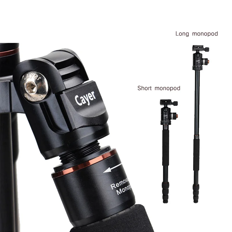 Лучшая цена, профессиональный штатив Cayer AT2550X3, штатив для мобильной камеры с сумкой для штатива