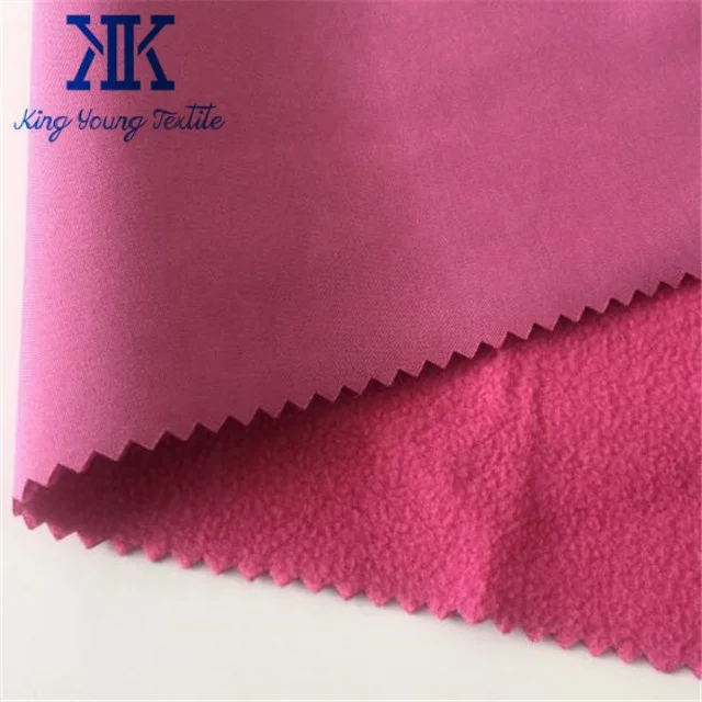 
polyester soft shell fabric / softshell jacket fabric / TPU bonding waterproof breathable 3 layer softshell fabric 