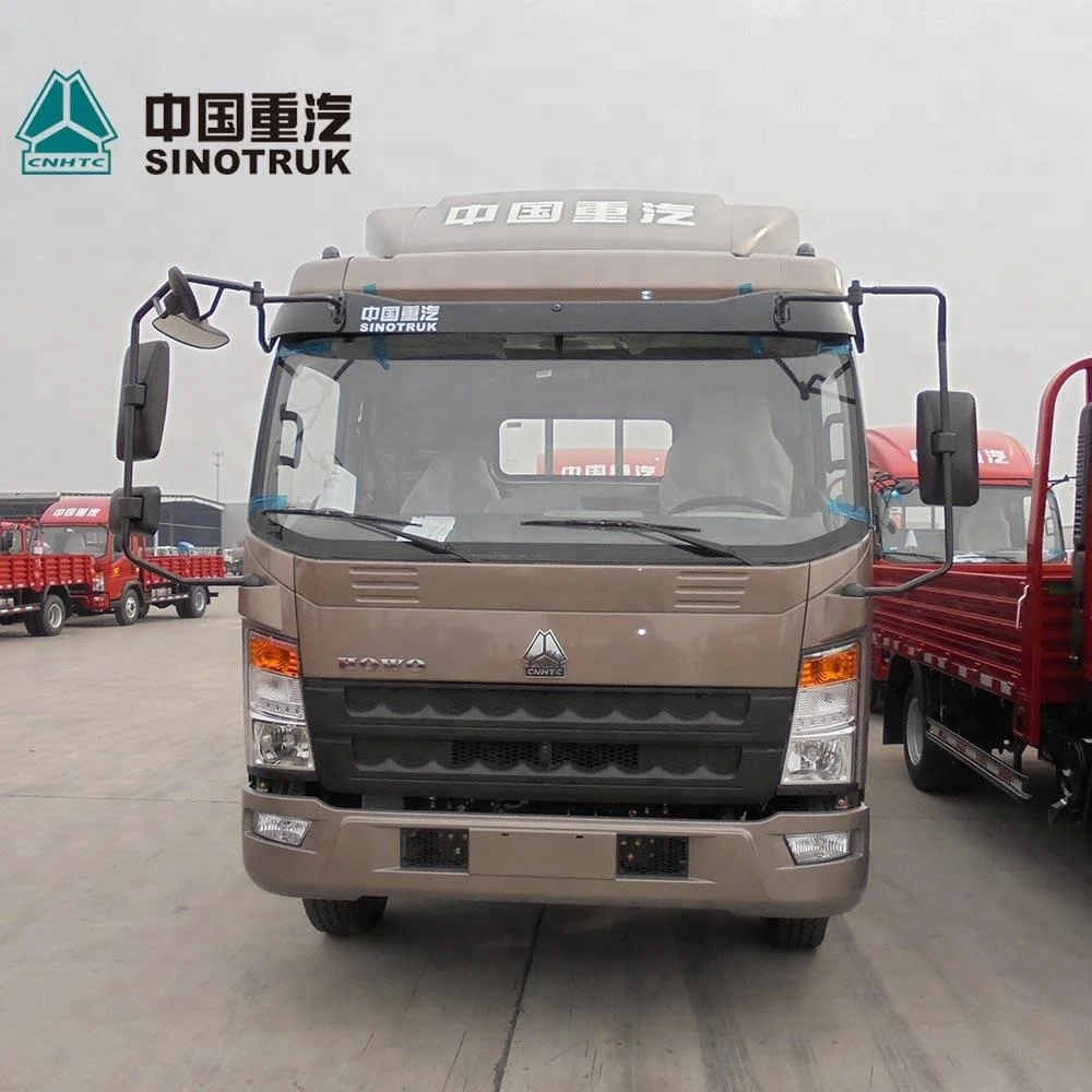 Sino HOWO Mini 5-10tons Container Box 4x4 dry van box truck