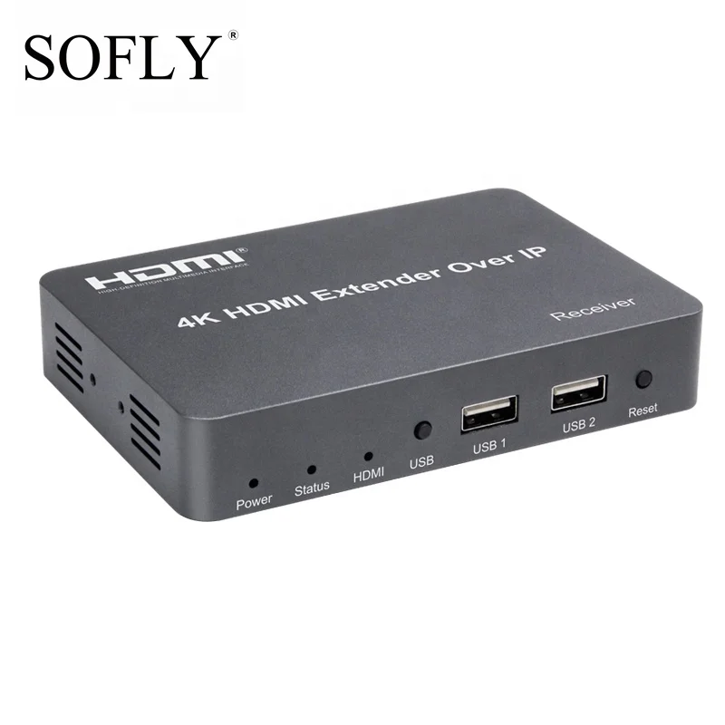  Полнофункциональный KVM HDMI-удлинитель IP 150M 4K/30Hz H.264 over cat5e/cat 6 150m HDMI