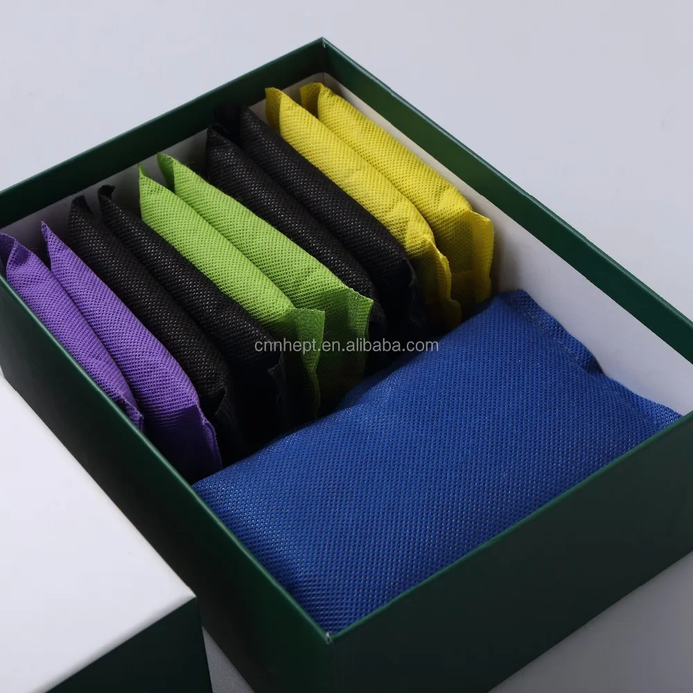 Customized Logo Eco friendly natural solid shape air freshener bag moso bamboo charcoal deodorizer bag