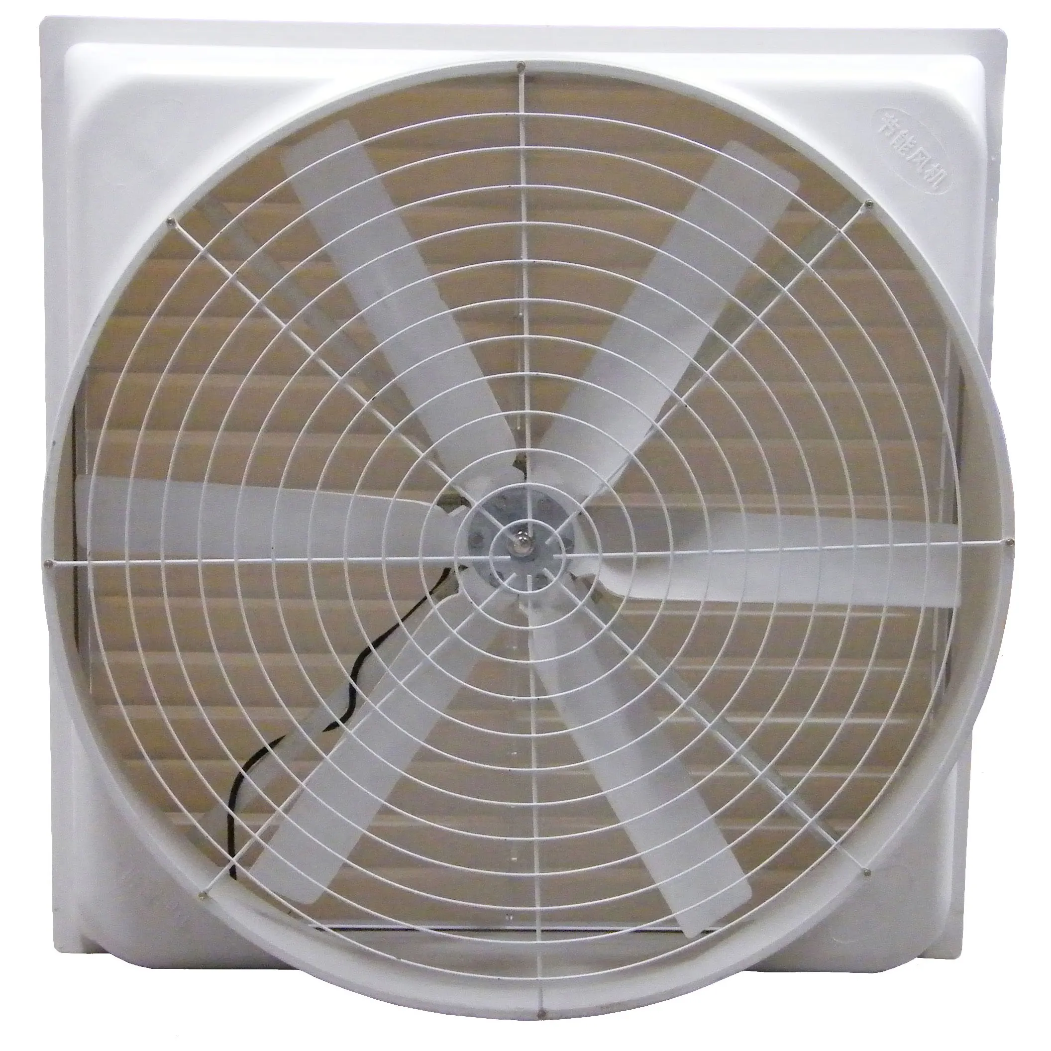 wall mounted shutter door commercial industrial FRP air extractor fans for ceramic factory and hardware factory