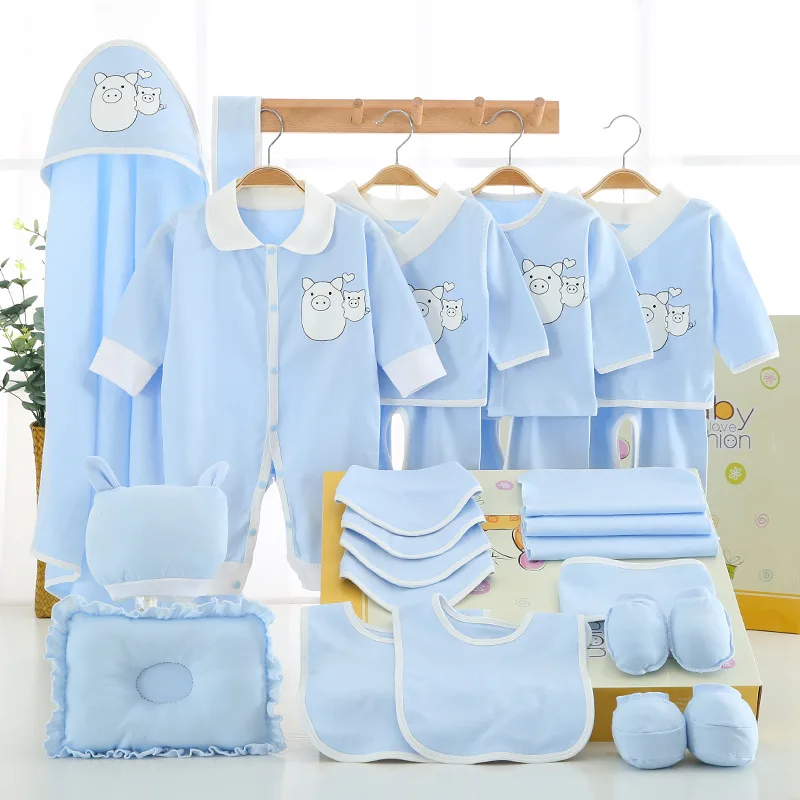 YQ22 New Born Baby Gift Set Cotton Babies Clothings Sets