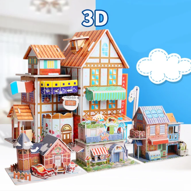 DIY Doll House Miniature Kids Dollhouse With Furnitures Toys House
