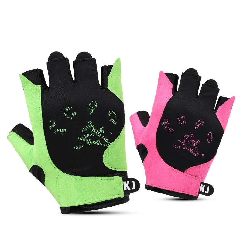 High quality bodybuilding accessories fingerless gym workout gloves for women