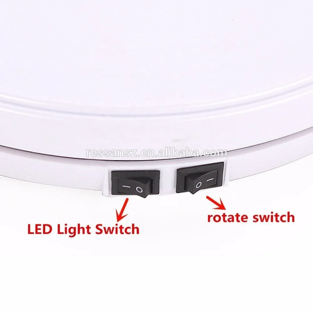 360 Rotating electric Turntable for Product Photography in Cameras Photo Lighting Studio Shooting Table