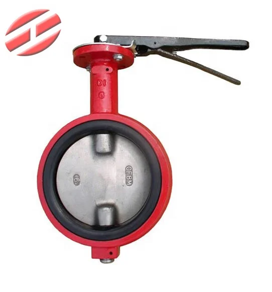 DN300 ANSI 150 Ductile Iron Body  NBR/EPDM/PTFE  Seat  Wafer Butterfly Valve for water oil gas