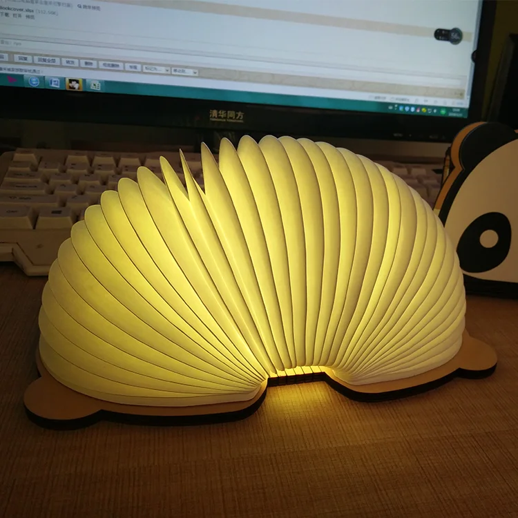 2018 Новинка Мини панда светодио дный светодиодная книга свет праздник подарок для детей