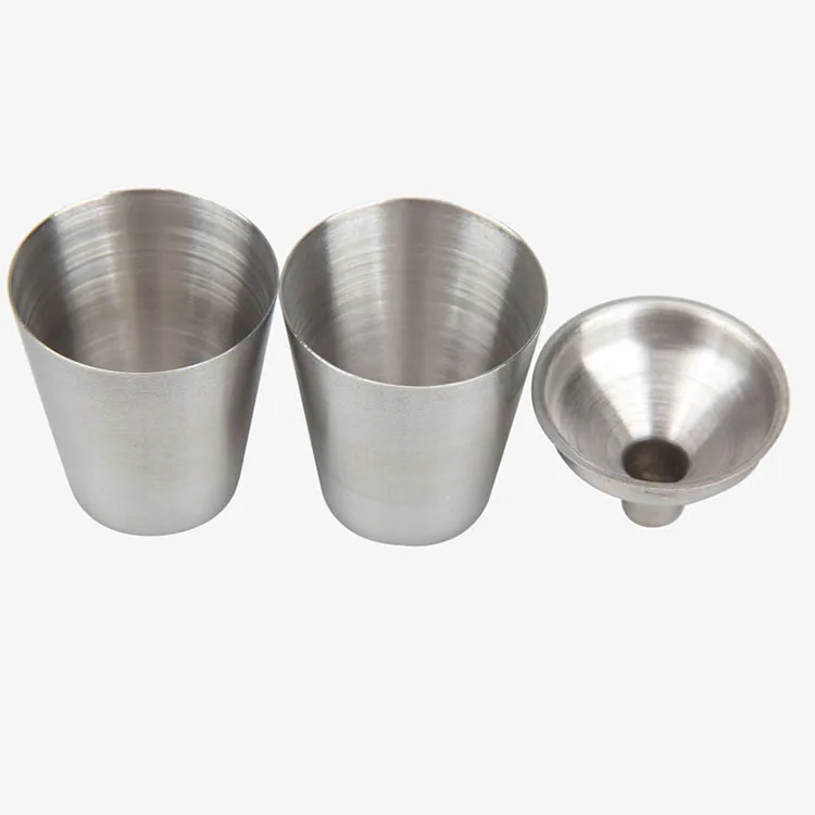 Фляга из нержавеющей стали, 7 унций, 1 колба с 2 чашками, 1 Воронка, контейнер для спирта, виски, ликера с коробкой