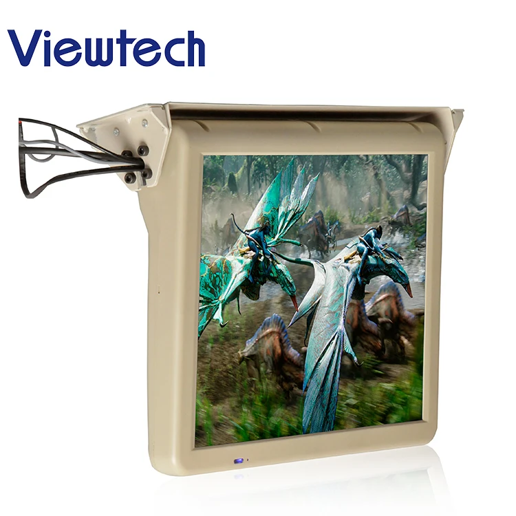 Высокое качество 17 дюймов флип подпушка автомобильной Электрический жидкий кристалл дисплей автомобиля ЖК Мониторы