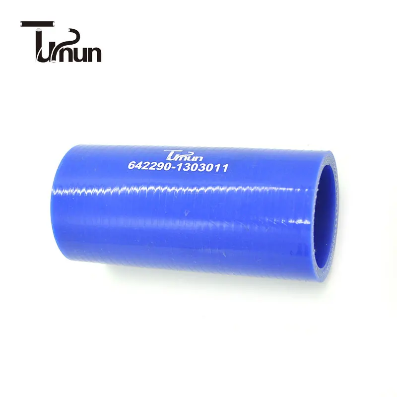 L=110мм d=42 Патрубок МАЗ радиатора верхний силикон 642290-1303011