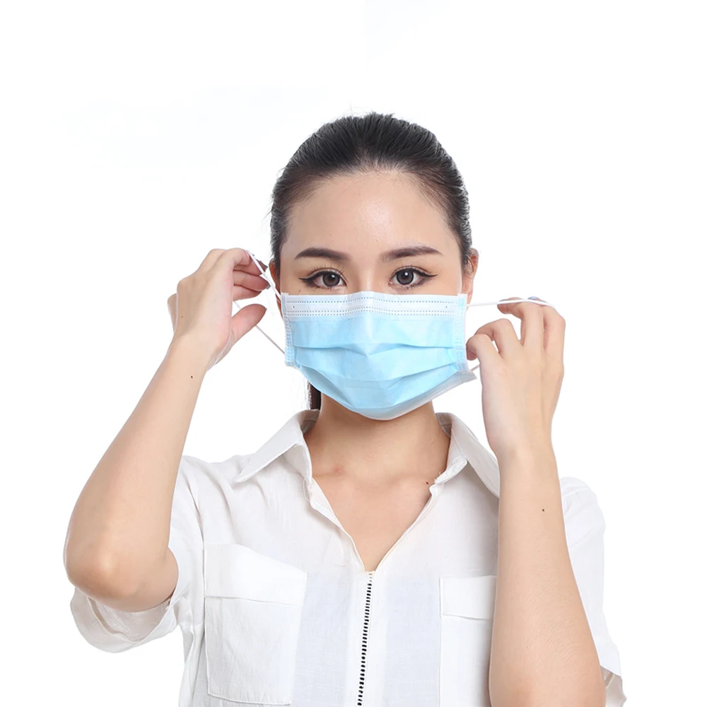 
 Одноразовые 3-слойные полипропилен маска для лица с петли уха  