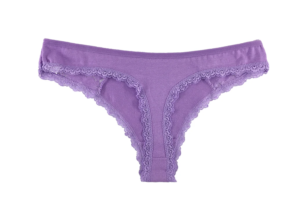 Fancy design splice cotton beautiful lace low price sexy g-string women panties