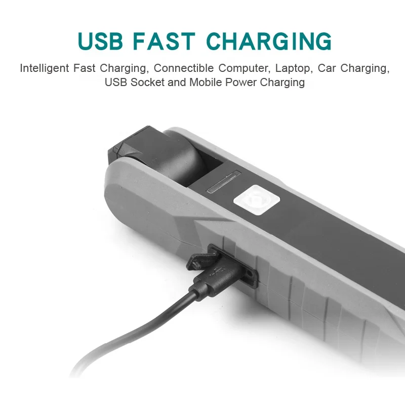 Rechargeable Led Magnetic Flexible Emergency torch lights inspection cob work light working lamp